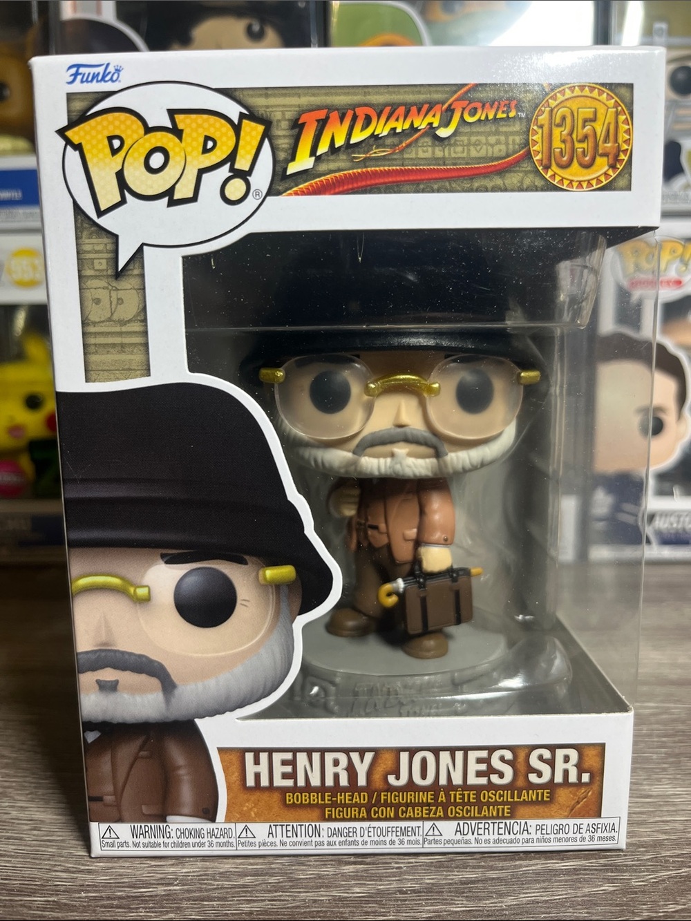 Funko Pop! Henry Jones Sr. Brown, Black, Gold